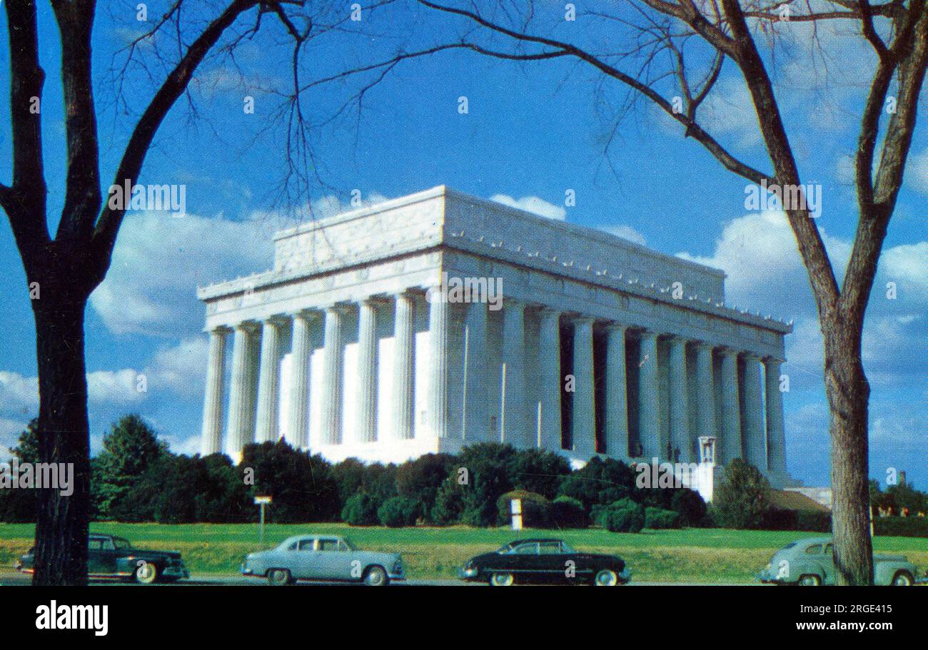 Lincoln Memorial, Washington, D. C., États-Unis. Achevé en 1922 Banque D'Images