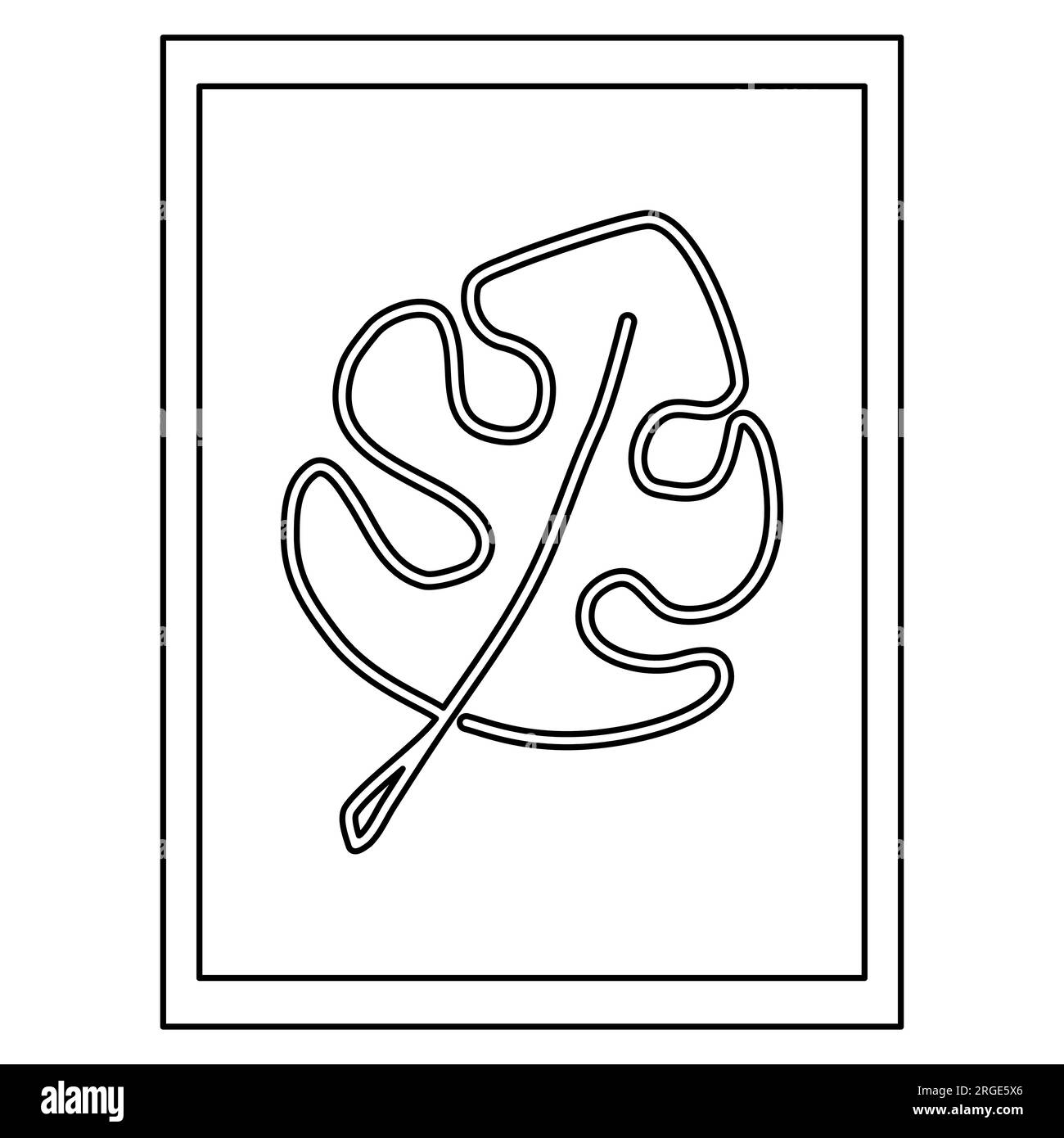 Feuille monstera coloriage Banque de photographies et d’images à haute résolution - Alamy