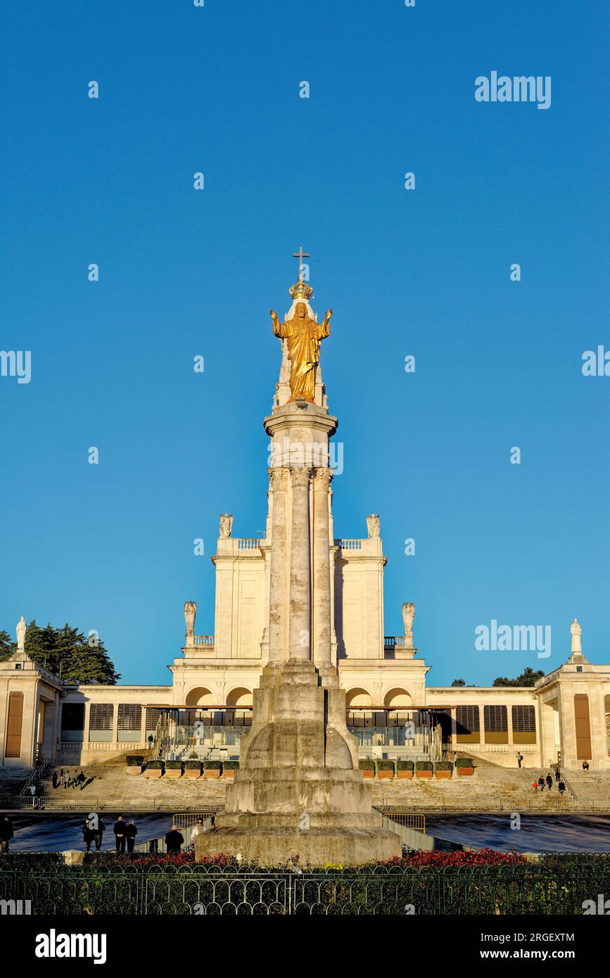 Sanctuaire de Fatima - Sanctuaire de notre-Dame du Rosaire de Fatima, est un sanctuaire marial dédié à notre-Dame de Fatima situé à Fatima, Portugal Banque D'Images