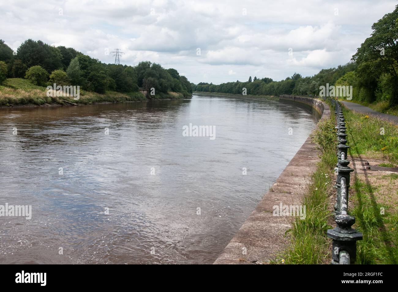 Autour du Royaume-Uni - vestiges de 'New diversion Quay', River Ribble, Preston, Royaume-Uni Banque D'Images