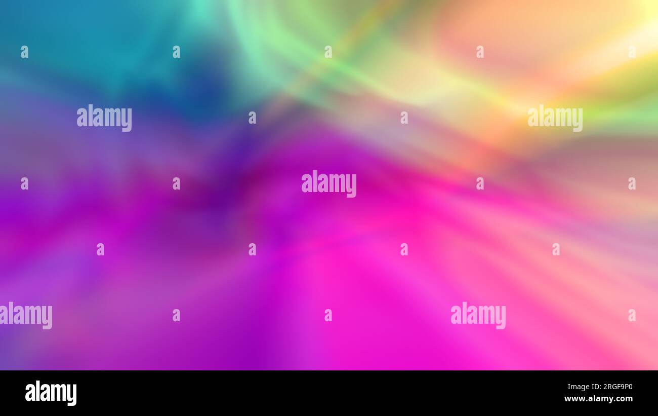 Fond abstrait doux, flou, lumineux et coloré. Arrière-plan multicolore dynamique et lumineux avec espace de copie. Couleurs éclatantes. Banque D'Images