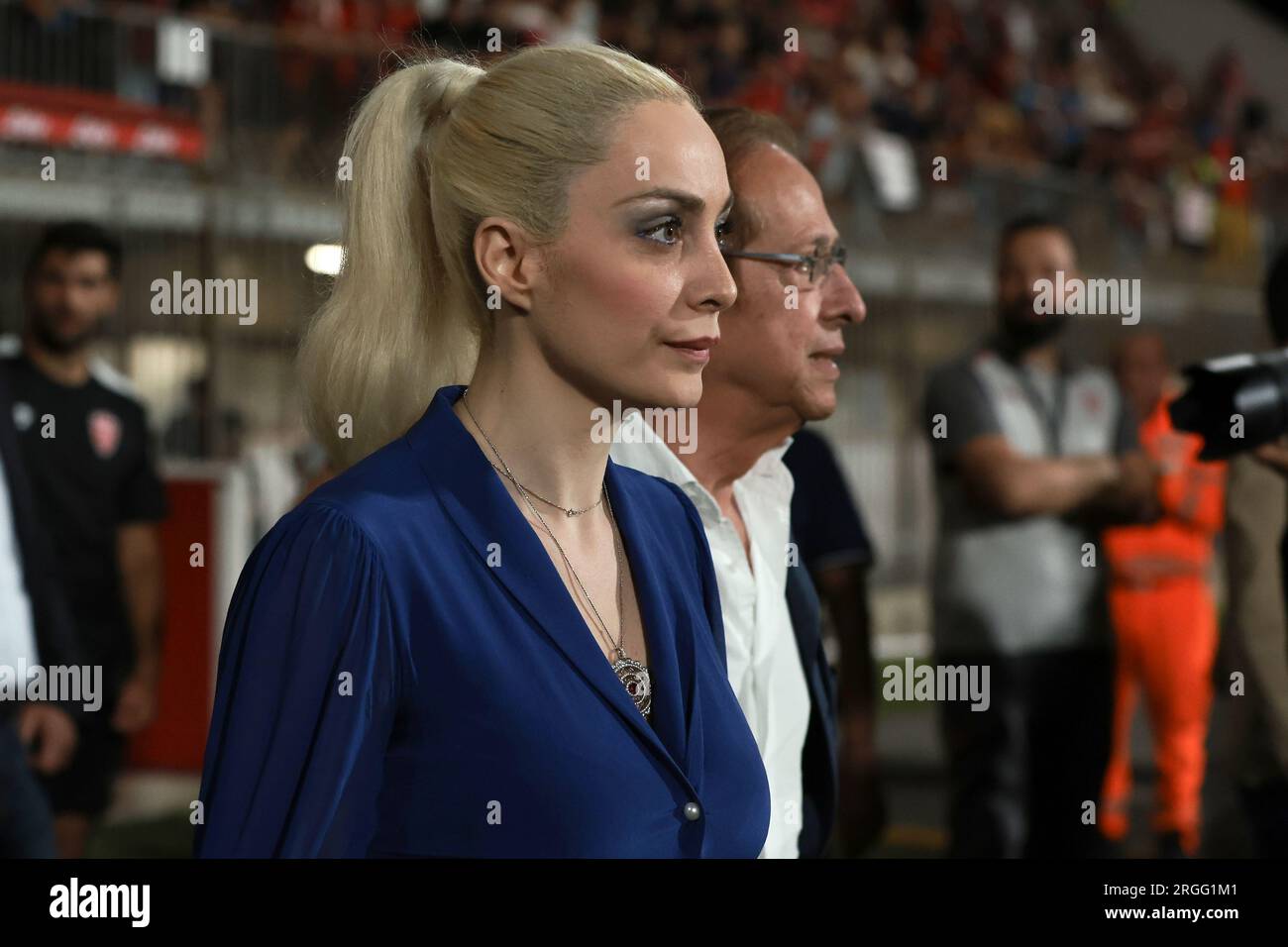 Monza, Italie. 8 août 2023. Marta Frascina lors du match Trofeo Silvio Berlusconi au stade U-Power de Monza. Le crédit photo devrait se lire : Jonathan Moscrop/Sportimage crédit : Sportimage Ltd/Alamy Live News Banque D'Images