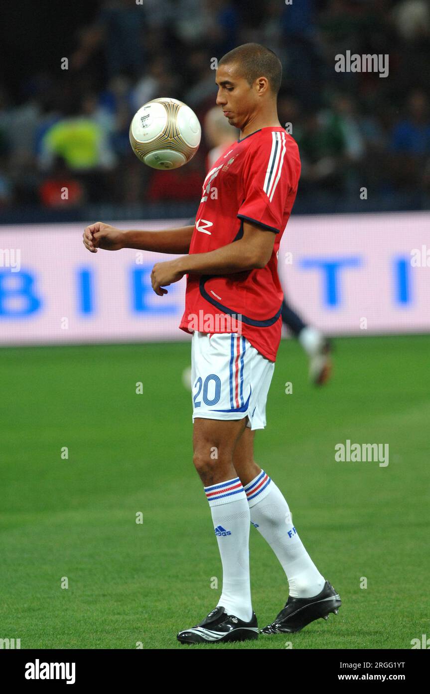 Milan Italie 2007-09-08, David Trezeguet lors du match Italie - France, qualification pour le Championnat d'Europe de football 2008 Banque D'Images