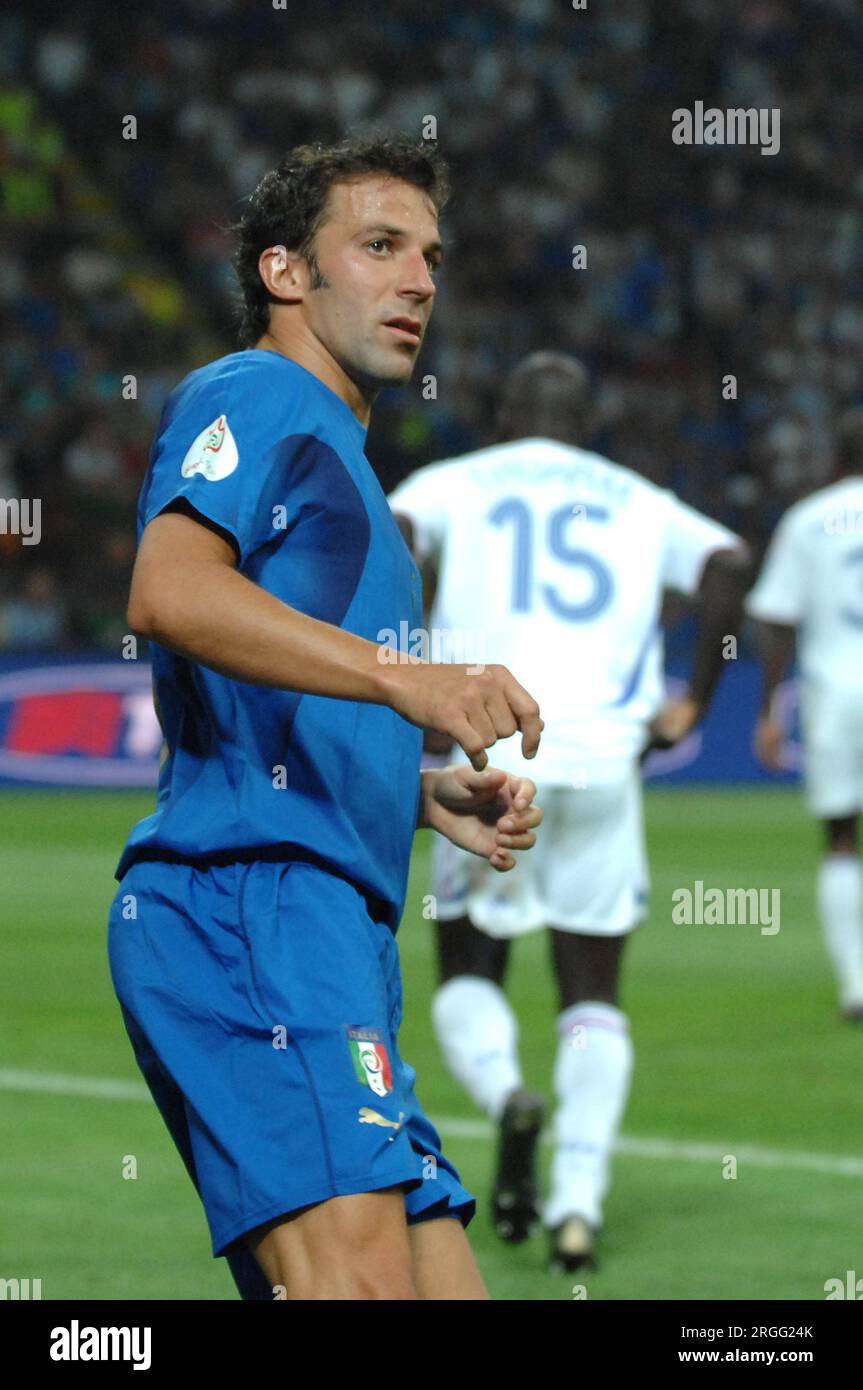 Milan Italie 2007-09-08, Alessandro Del Piero lors du match Italie - France, qualification pour le Championnat d'Europe de football 2008 Banque D'Images