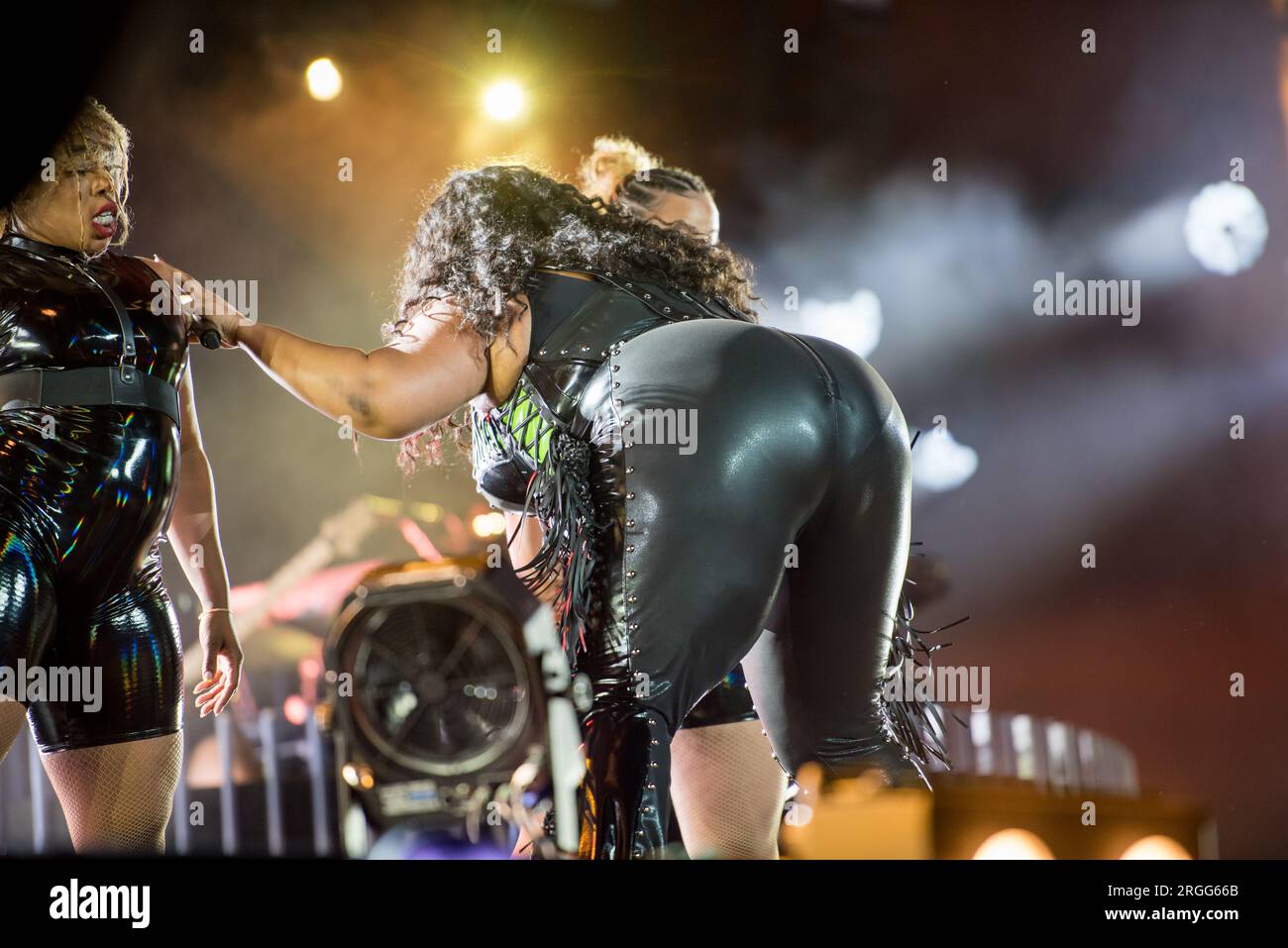 Roskilde, Danemark. 01 juillet 2023. Le rappeur et chanteur américain Lizzo donne un concert live lors du festival de musique danois Roskilde Festival 2023 à Roskilde. (Crédit photo : Gonzales photo - Bo Kallberg). Banque D'Images