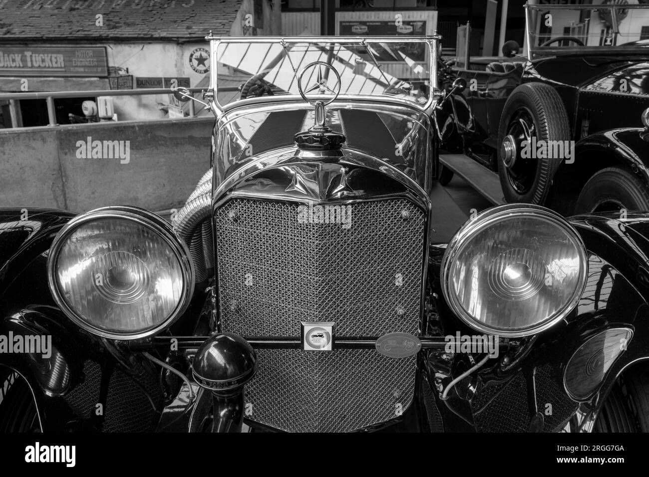 1928 Mercedes-Benz Model S 36/220 exposée au National Motor Museum, Beaulieu, New Forest, Hampshire, Angleterre, ROYAUME-UNI. Banque D'Images