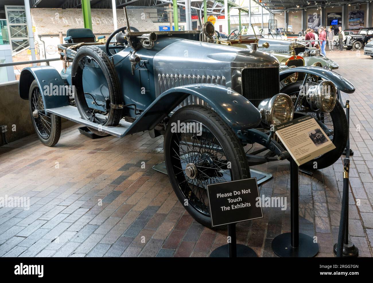 1914 Vauxhall 'Prince Henry' exposé au National Motor Museum, Beaulieu, New Forest, Hampshire, Angleterre, ROYAUME-UNI. Banque D'Images