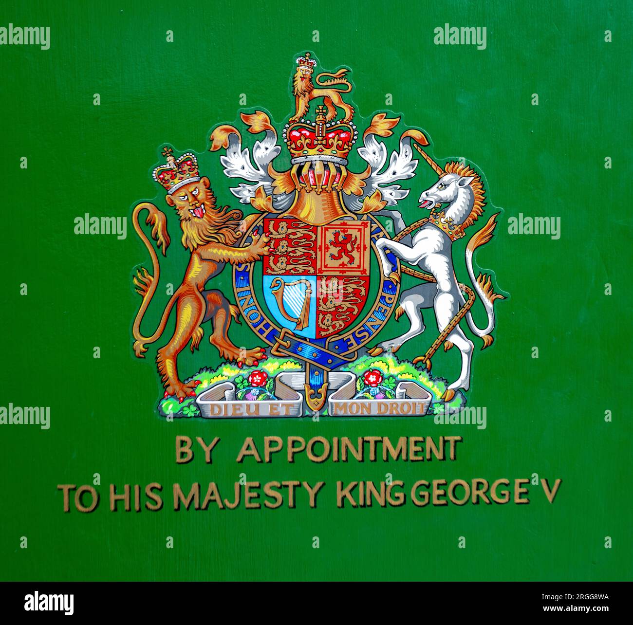 Sur rendez-vous à Sa Majesté le Roi George V Banque D'Images