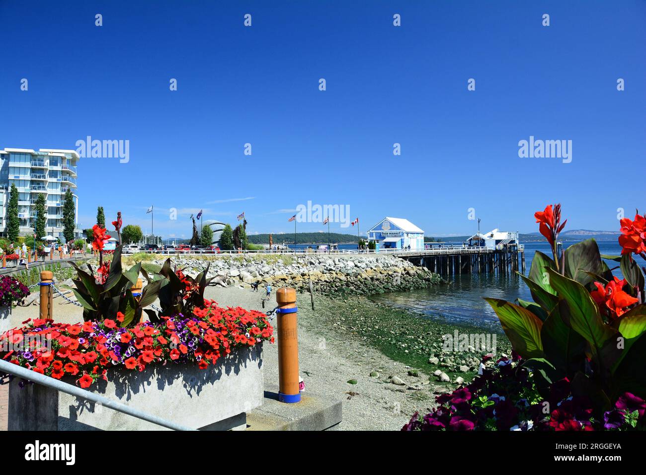 La belle ville de Sydney BC, Canada. Banque D'Images