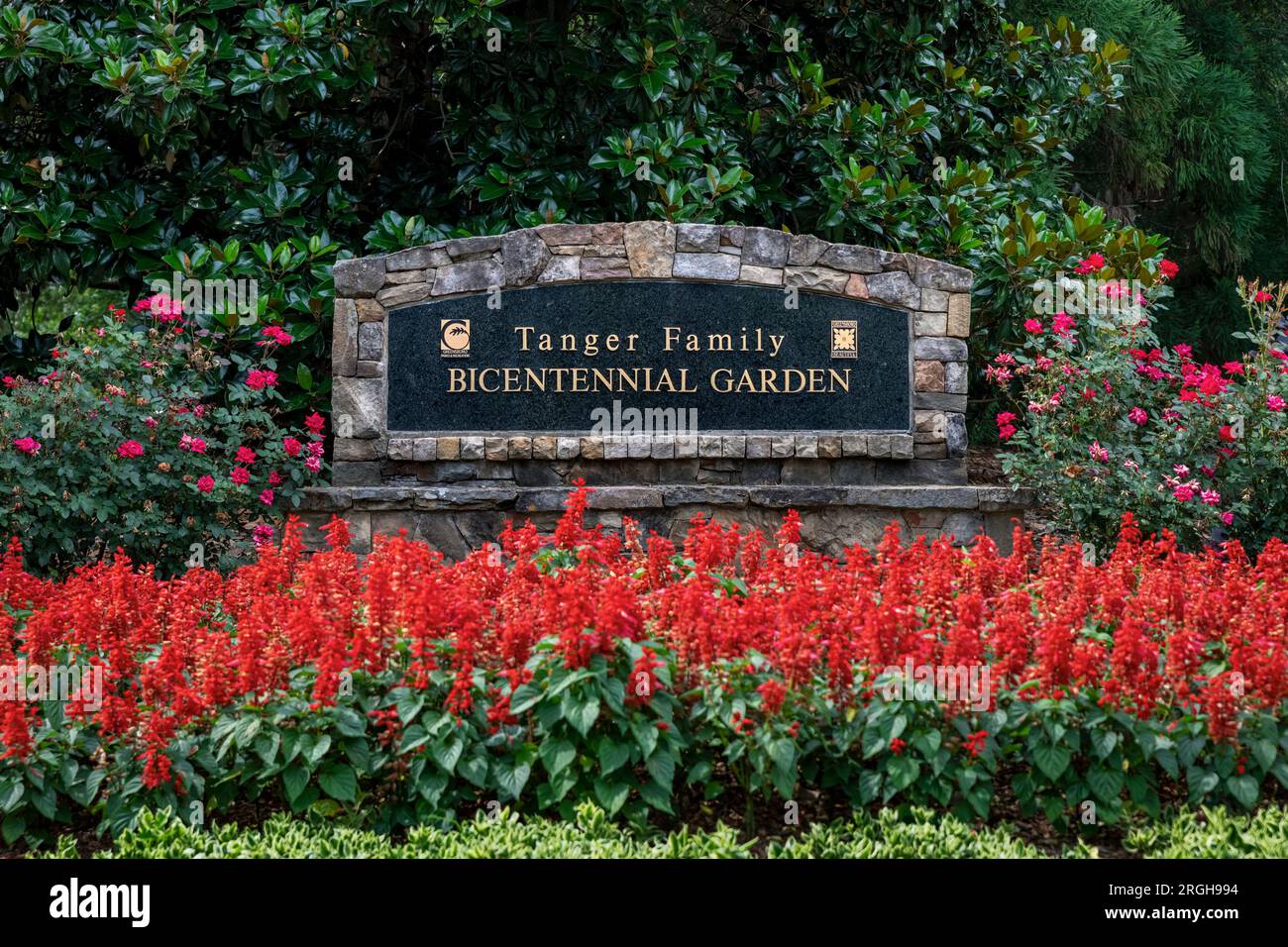 Tanger Family Bicentennial Garden, Greensboro, Caroline du Nord, États-Unis. Banque D'Images