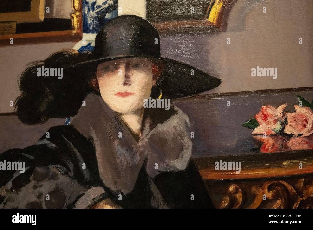 A Lady in Black de FCB Cadell Banque D'Images
