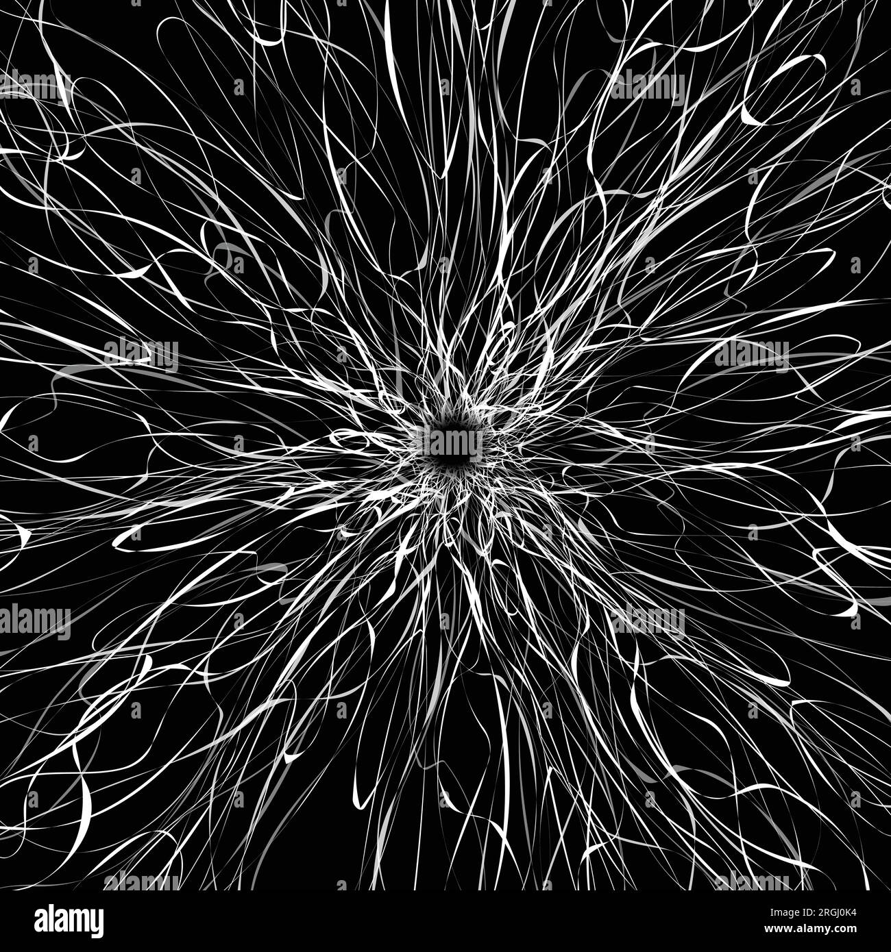 Papier peint blanc abstrait lignes circulaires Illustration de Vecteur