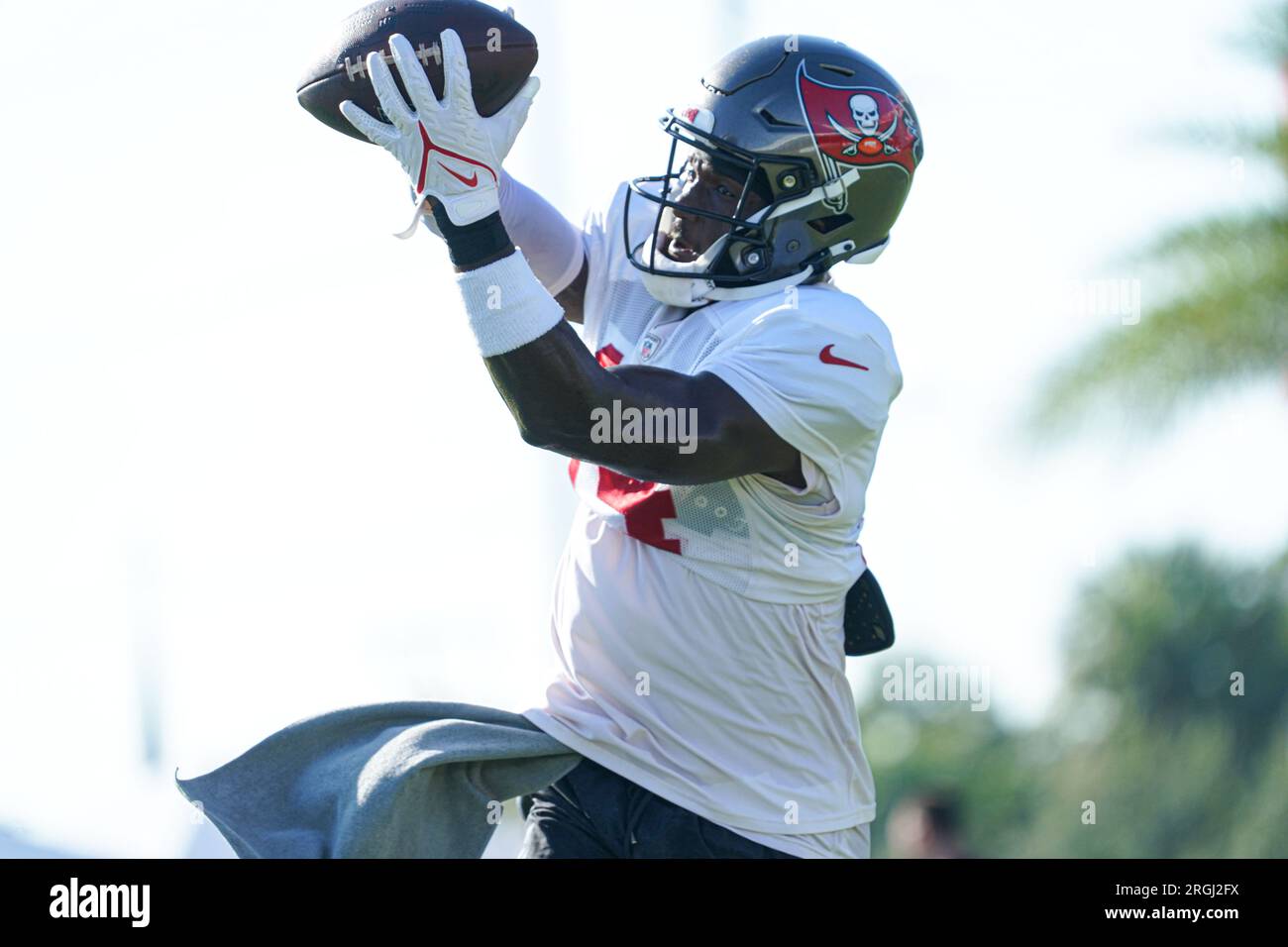 Tampa, Floride, États-Unis, 8 août 2023, joueur des Buccaneers de Tampa Bay Chris Godwin #14 lors d'un camp d'entraînement au Centre d'entraînement de santé Advent. (Crédit photo : Marty Jean-Louis) Banque D'Images