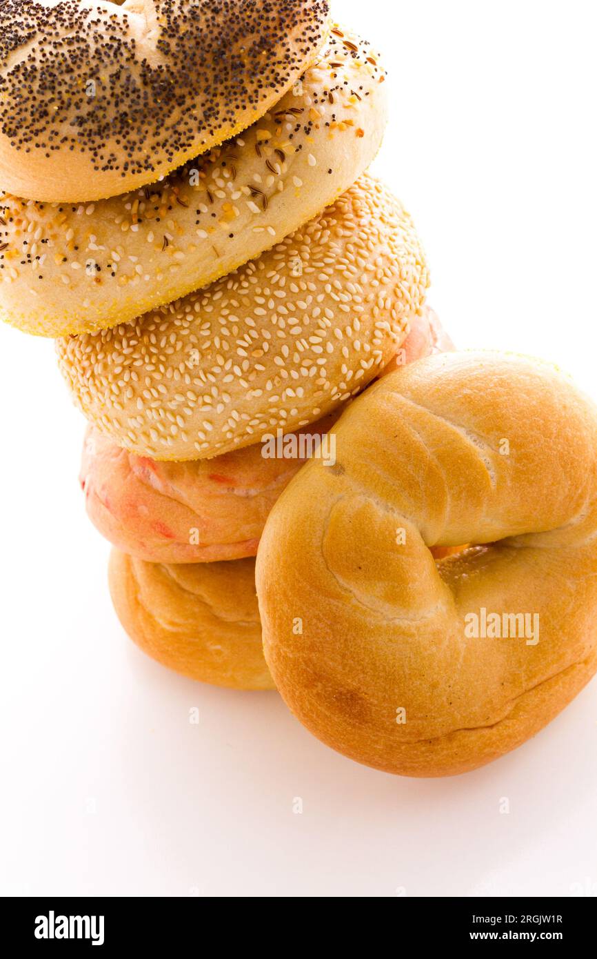 Bagels frais Banque D'Images