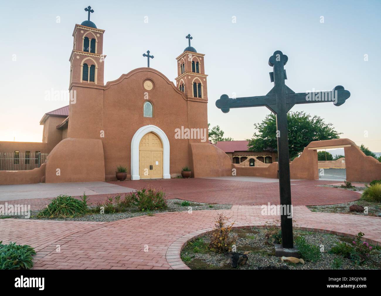 San Miguel de Socorro au Nouveau-Mexique Banque D'Images