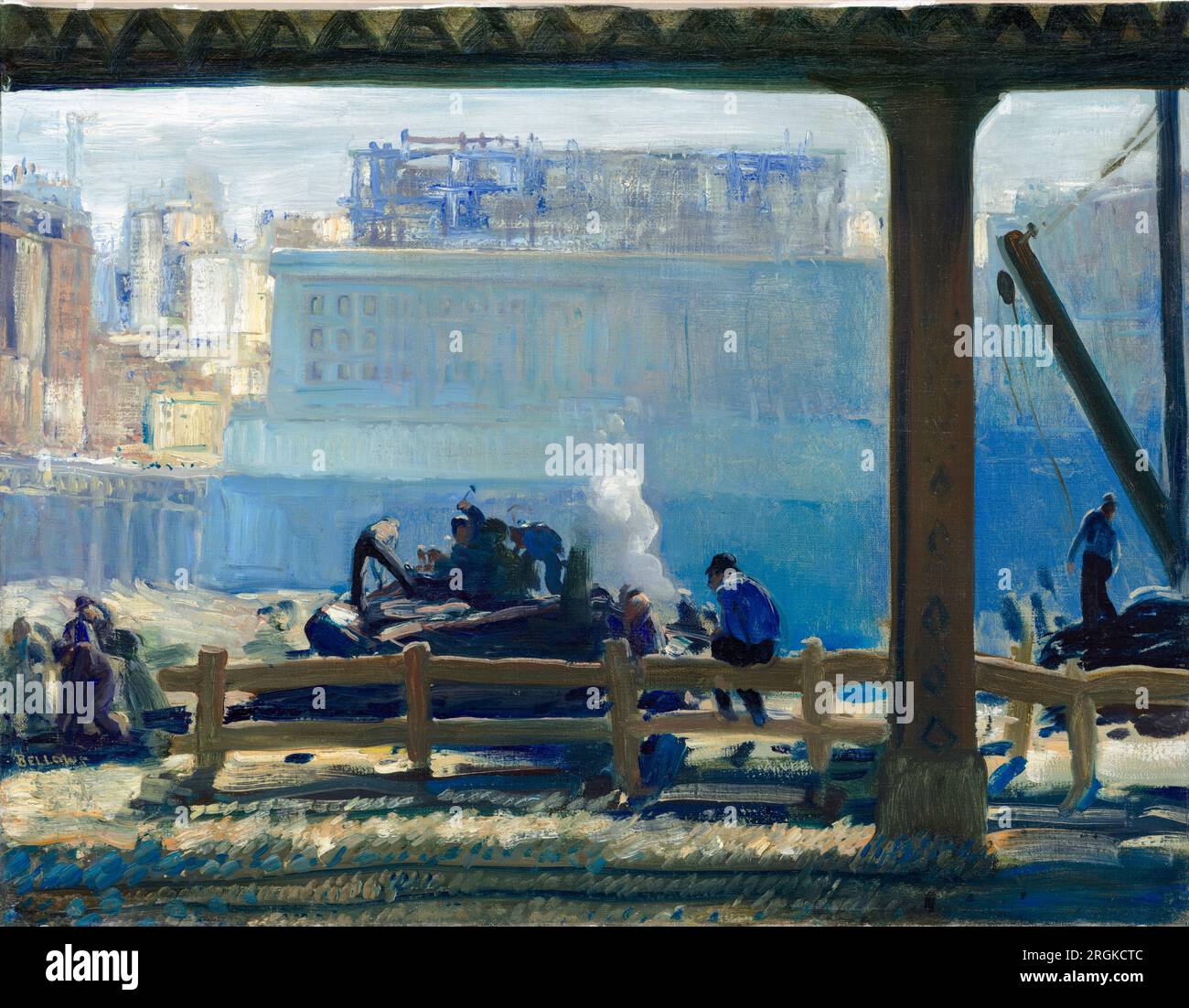 George Bellows, Blue Morning, peinture à l'huile sur toile, 1909 Banque D'Images