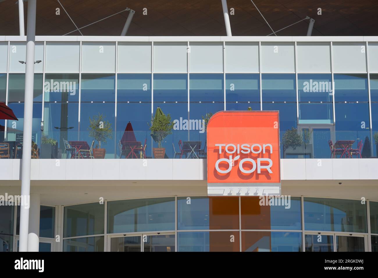 La Toison d'Or est le plus grand centre commercial de Bourgogne, Dijon Nord FR Banque D'Images