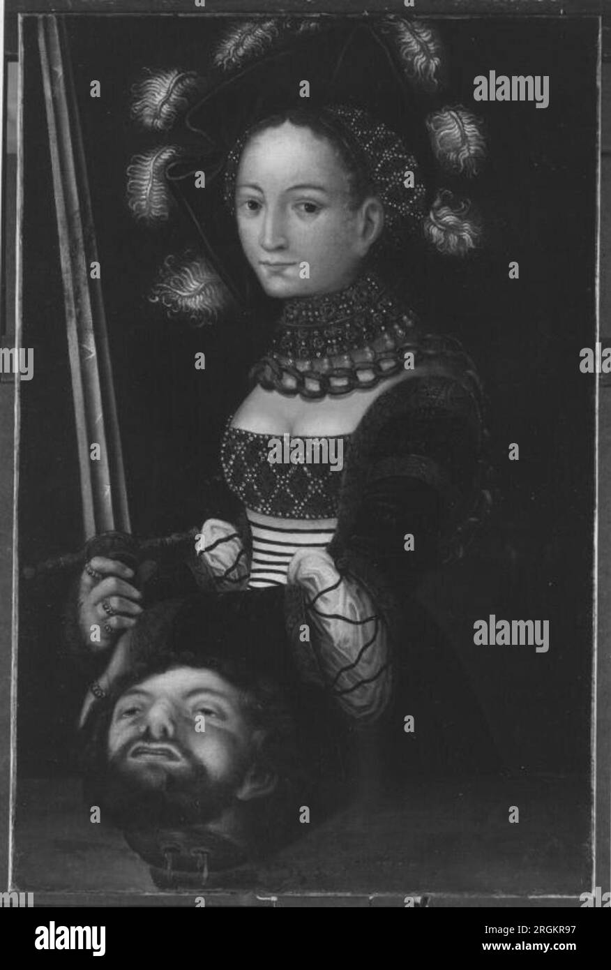 Judith avec la tête de Holopherne de Lucas Cranach l'ancien Banque D'Images