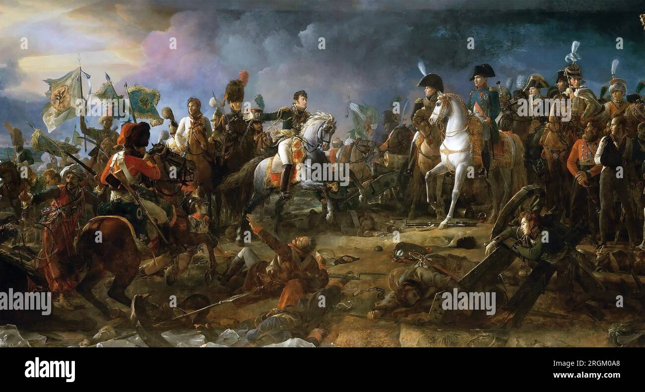 NAPOLÉON À LA BATAILLE D'AUSTERLITZ 2 décembre 1805 par François Gérard Banque D'Images