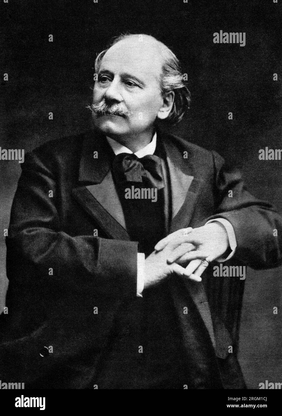 Jules Massenet (1842-1912), compositeur d'opéra français, portrait en demi-longueur, artiste non identifié, 1900 Banque D'Images