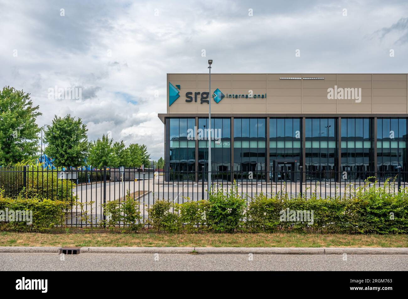 Oud Gastel, Brabant, pays-Bas, 1 juillet 2023 - Siège de la société logistique SRG International Banque D'Images