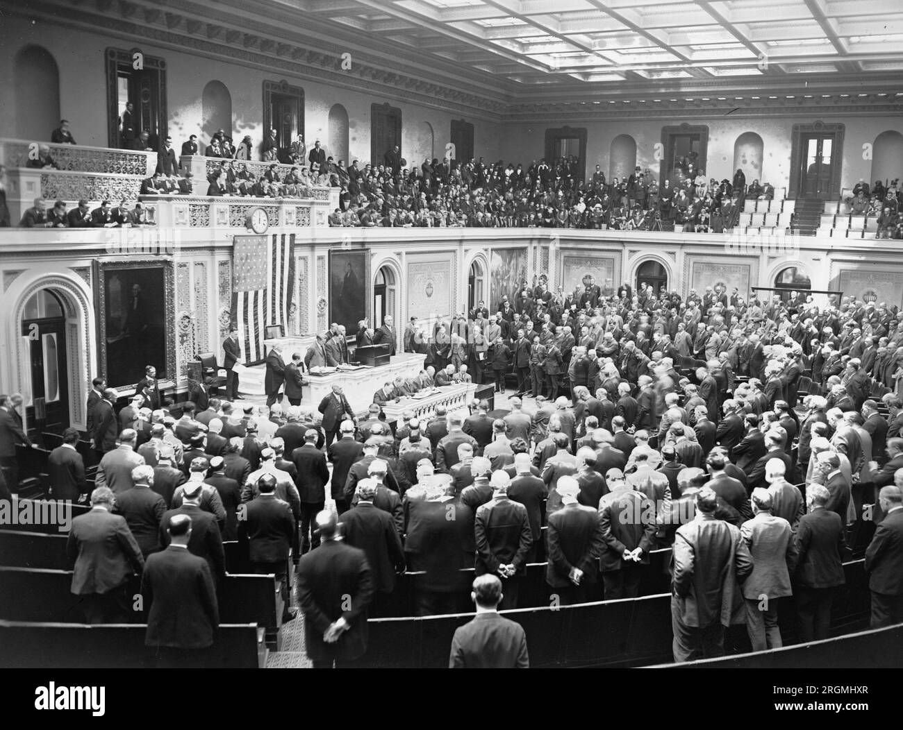 Prière d'ouverture du 69e Congrès ca. 1925 Banque D'Images