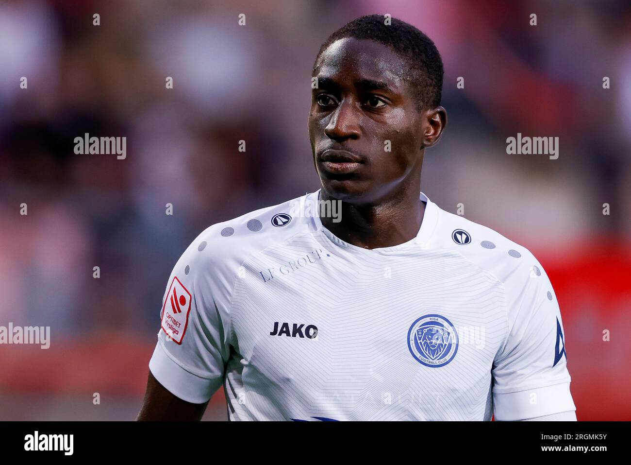 10-08-2023 : Sport : Twente - Riga ENSCHEDE, PAYS-BAS - AOÛT 10 : Mouhamed El Bachir Ngom (RIGA FC) pendant le match Europa Conference League - 3e. Banque D'Images