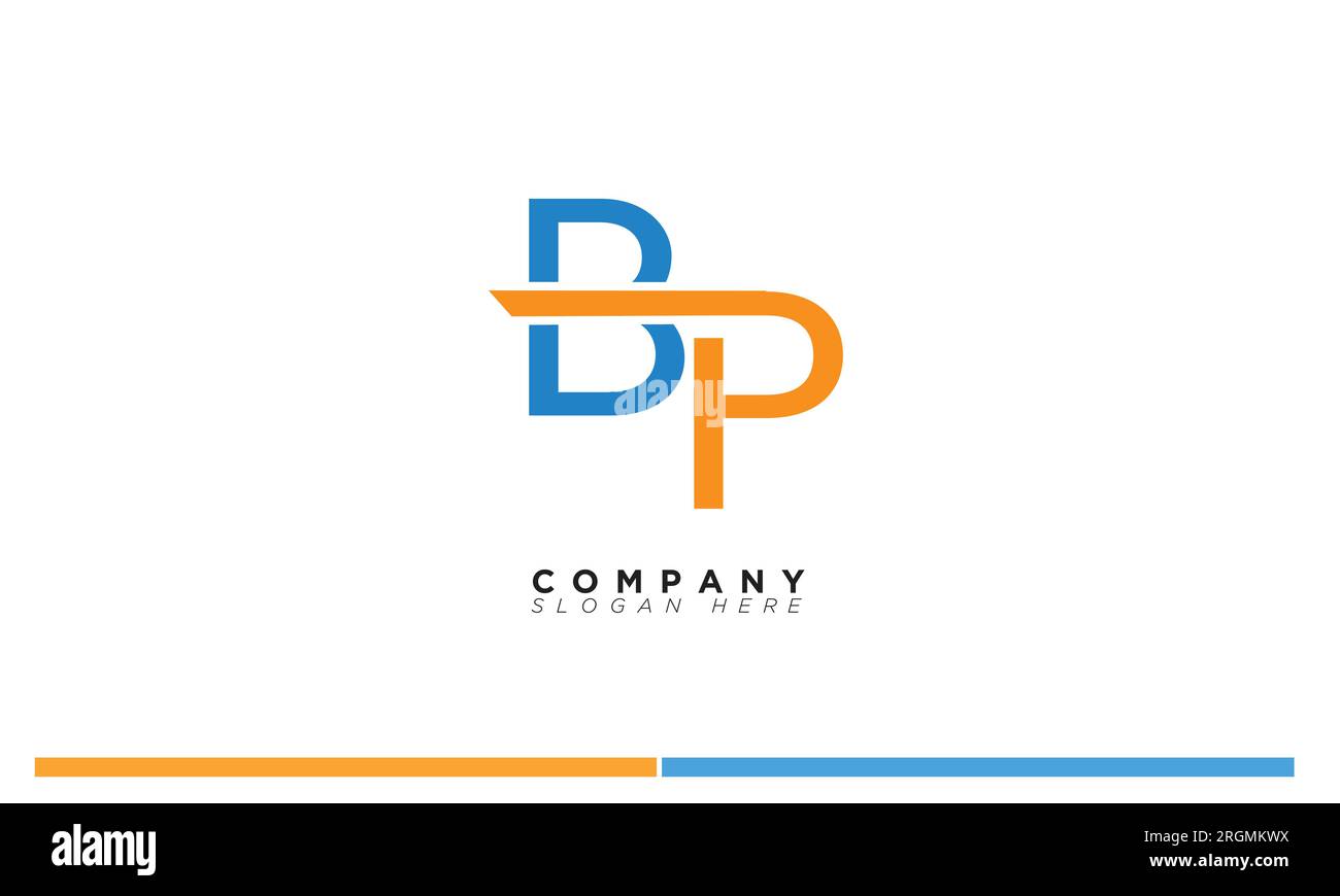 BP lettres alphabétiques initiales logo monogramme Illustration de Vecteur