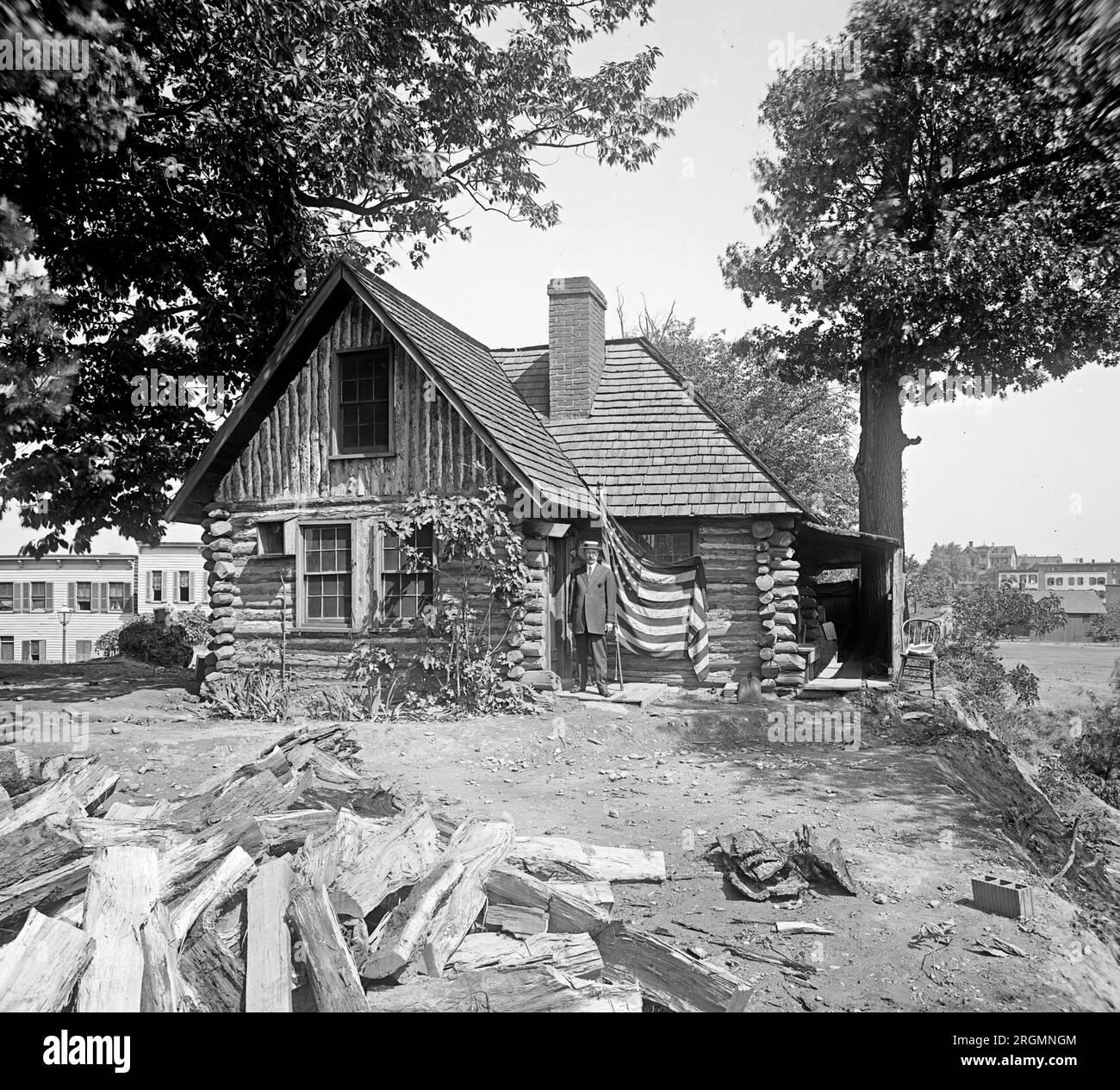 Cabane Poet Miller, Rock Creek Park, Washington, DC ca. 1910-1925 Banque D'Images