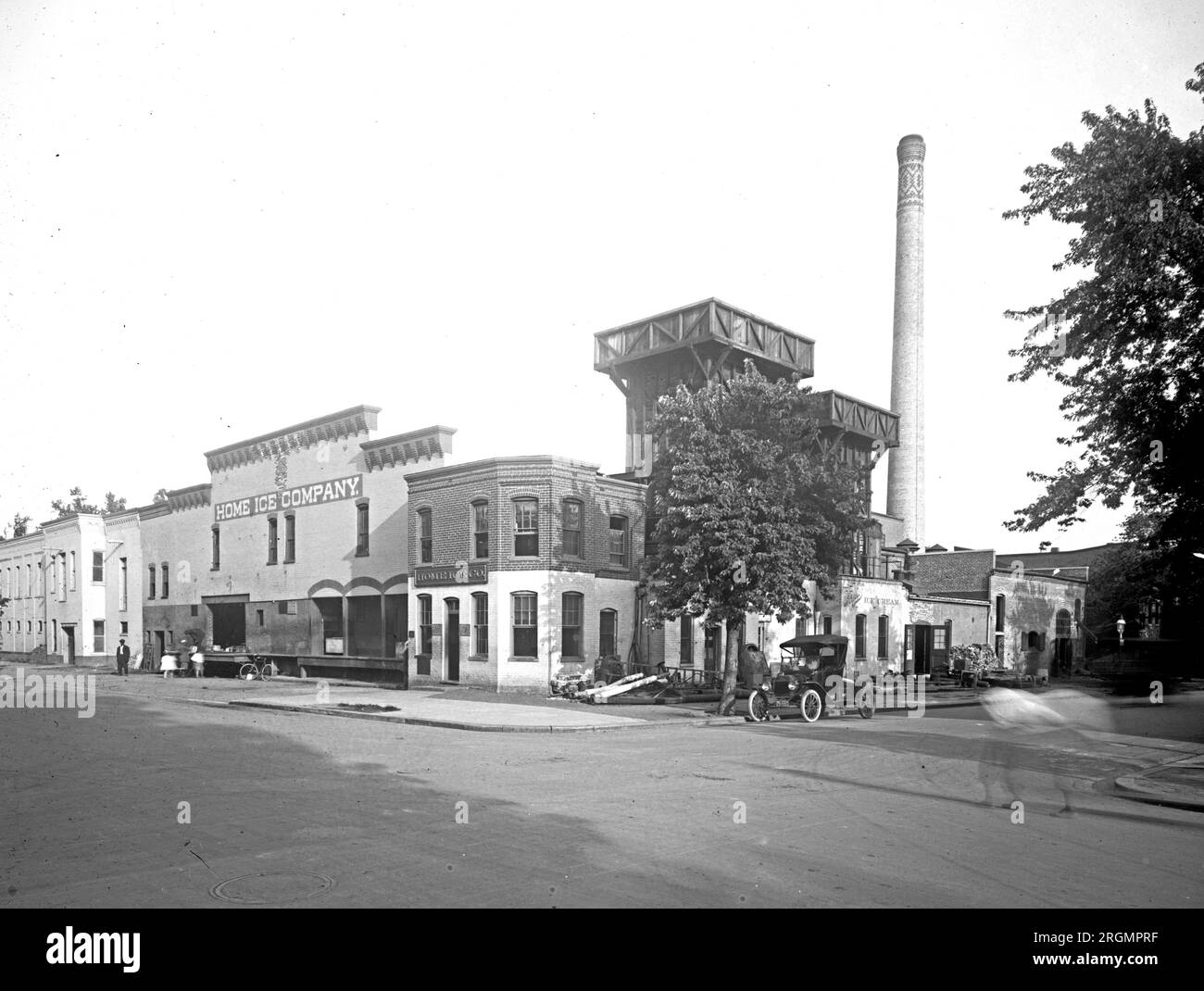 Home Ice Company ca. années 1910 Banque D'Images