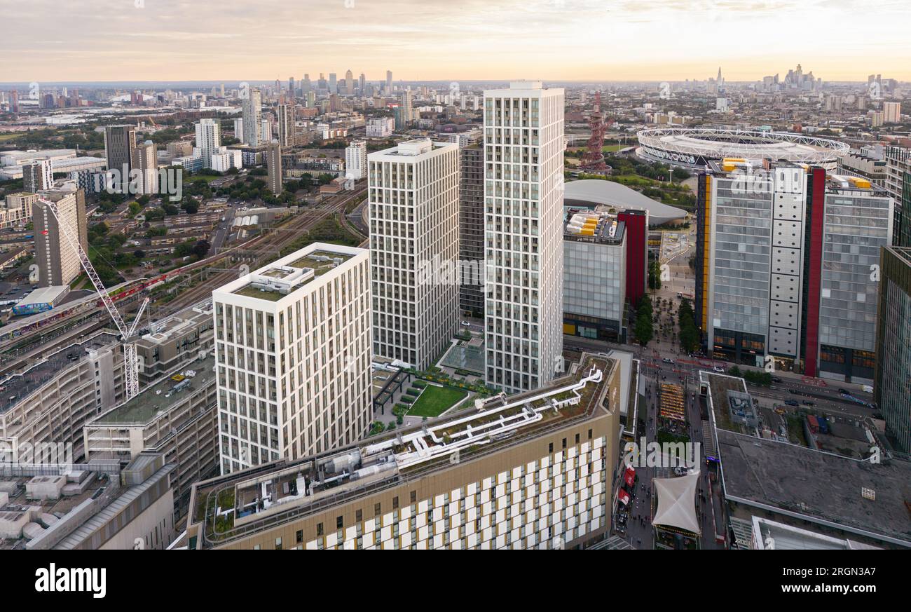 Coppermaker Square par Greystar westfield Stratford Banque D'Images