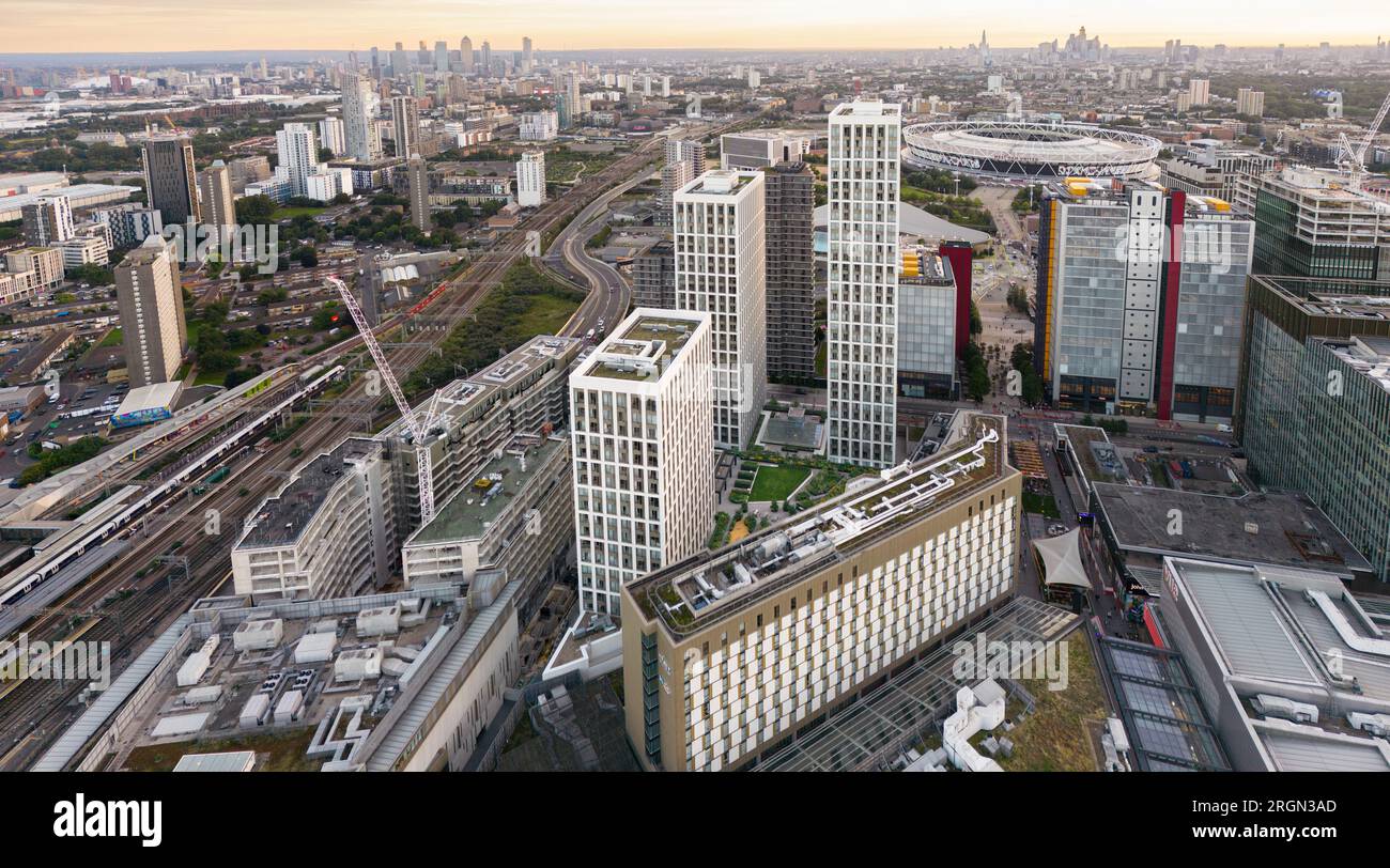 Coppermaker Square par Greystar westfield Stratford Banque D'Images