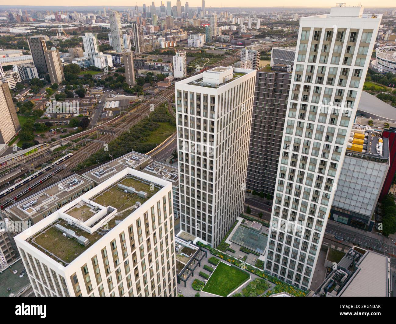 Coppermaker Square par Greystar westfield Stratford Banque D'Images