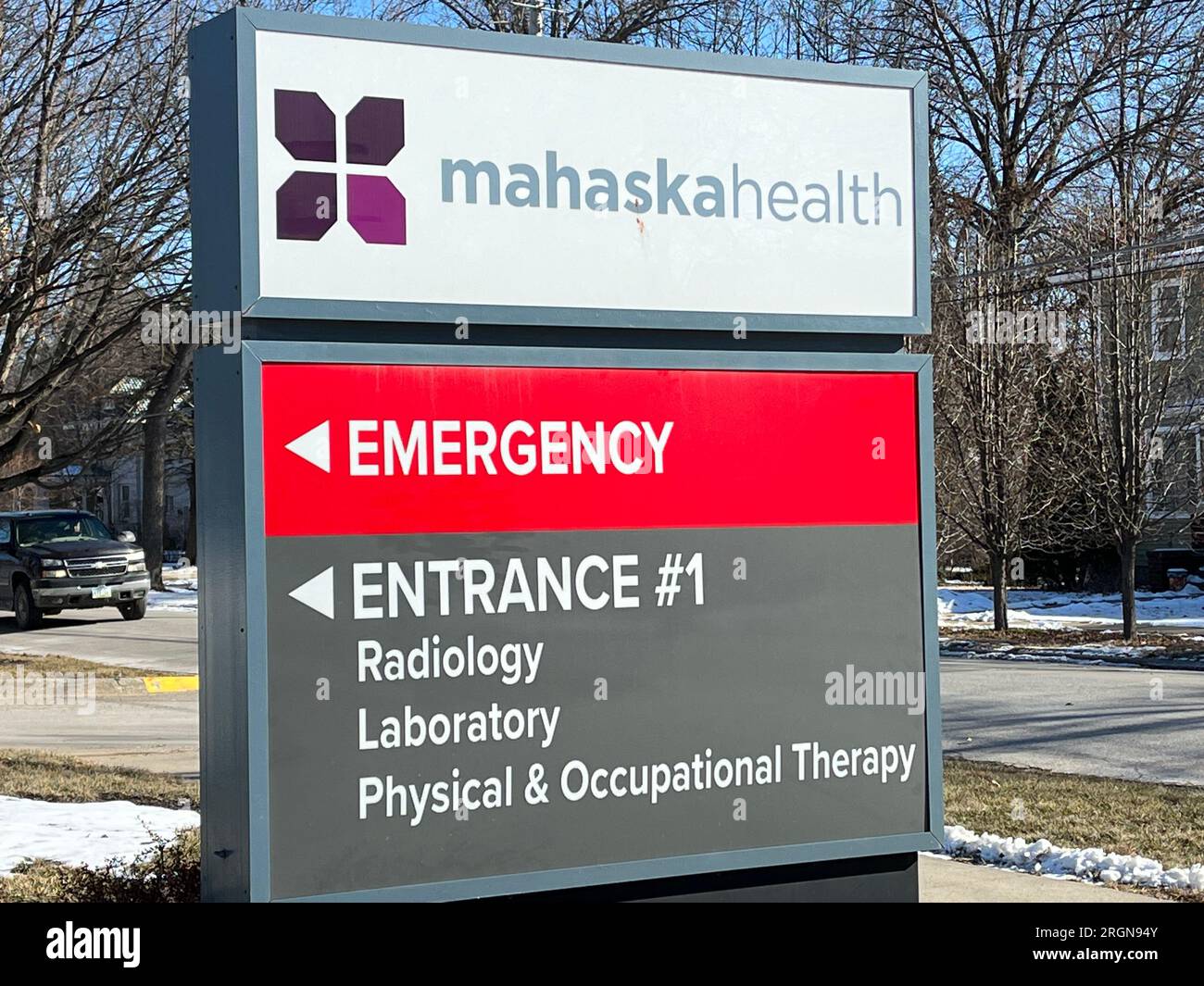 Reportage : Département américain de l'Agriculture (USDA) sous-secrétaire au développement rural Xochitl Torres petite visite en Iowa. Torres Small a visité Mahaska Health, un hôpital à Oskaloosa, Iowa, et a participé à une table ronde pour souligner les investissements de l'USDA dans les soins de santé ruraux le 1 février 2023. Banque D'Images