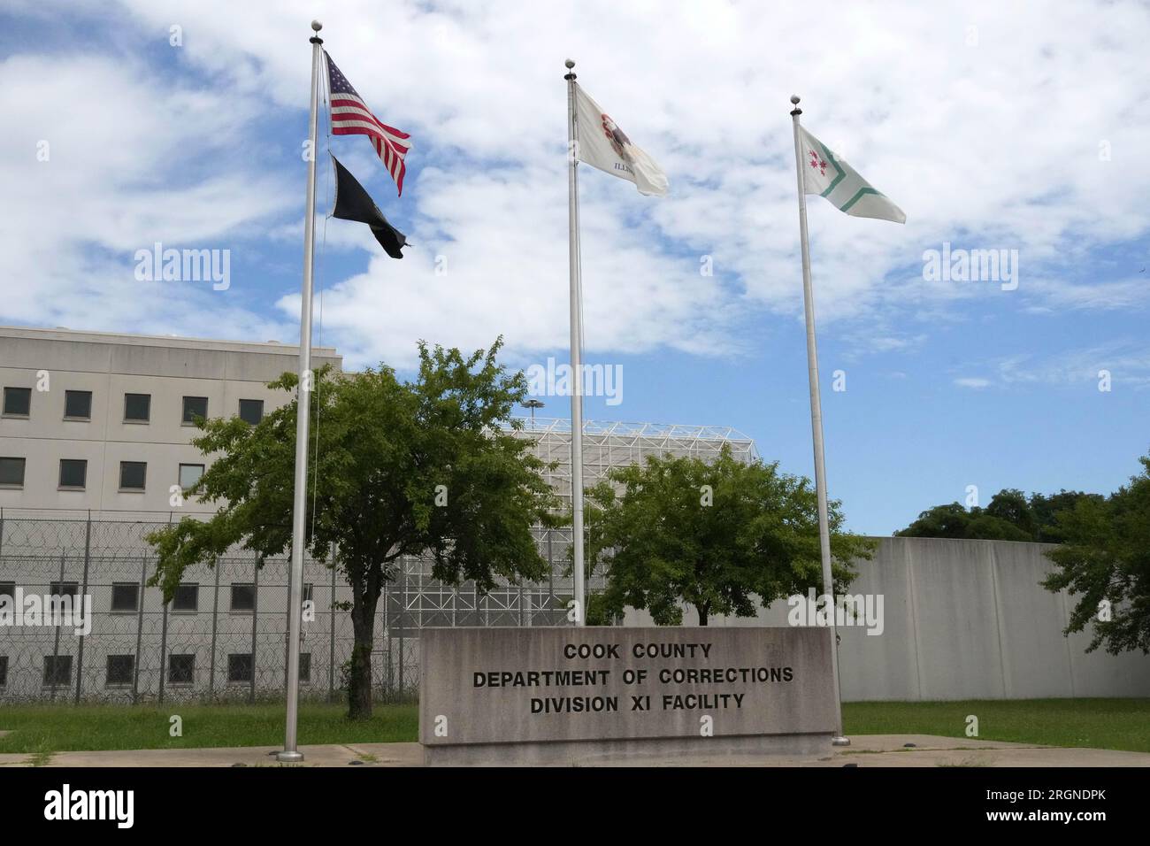 La prison de sécurité maximale du département correctionnel du comté de Cook, lundi 7 août 2023, à Chicago. Banque D'Images