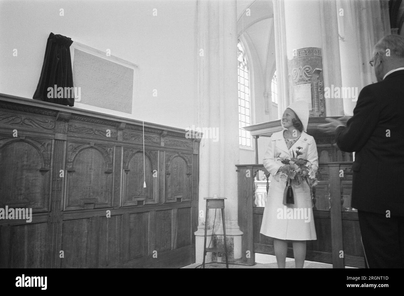 Ouverture de la Grote de Martinikerk à Doesburg par Princesse Beatrix ca. Août 1972 Banque D'Images