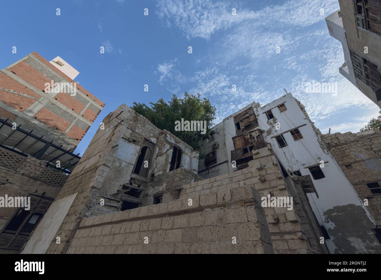 Al-Balad quartier historique de Jeddah, la porte de Makkah site du patrimoine mondial de l'UNESCO Arabie Saoudite Banque D'Images