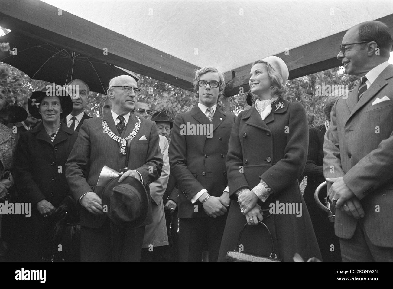 La princesse Gracia de Monaco baptise un lys à Floriade ca. Septembre 1972 Banque D'Images