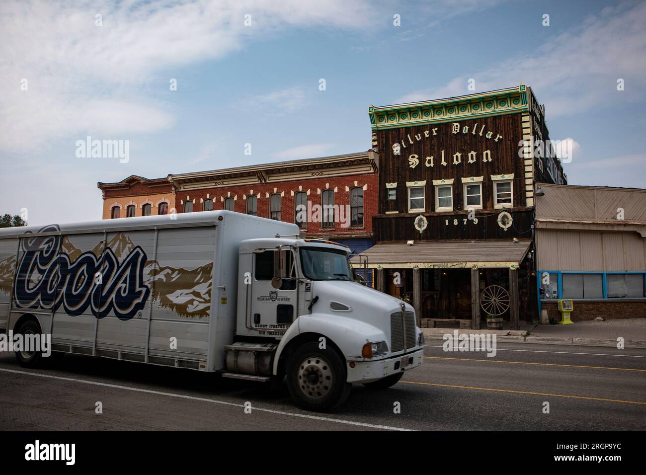 Le Silver Dollar Saloon dans le centre-ville de Leadville, Colorado. Banque D'Images