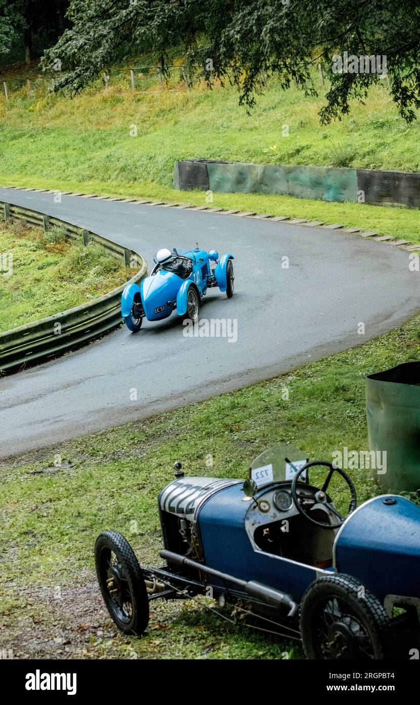 V.S.C.C. Prescott Speed Hill Climb, Prescott Hill, Gotherington, Gloucestershire, Angleterre, Royaume-Uni, août 2023. Le Vintage Sports car Club. Banque D'Images