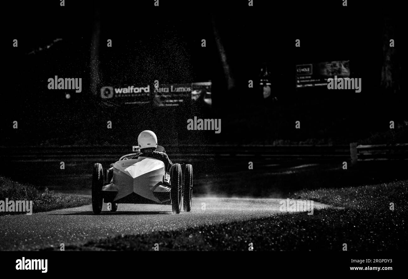 V.S.C.C. Prescott Speed Hill Climb, Prescott Hill, Gotherington, Gloucestershire, Angleterre, Royaume-Uni, août 2023. Le Vintage Sports car Club. Banque D'Images