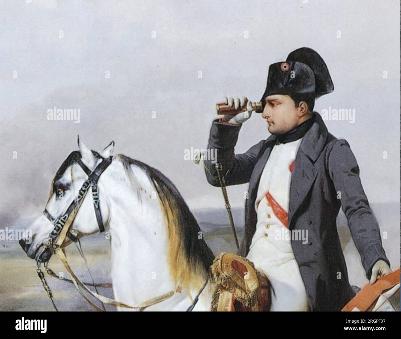 Plats d'étan - Znnfguren : Premer empre 32 soldats Prusse Waterloo
