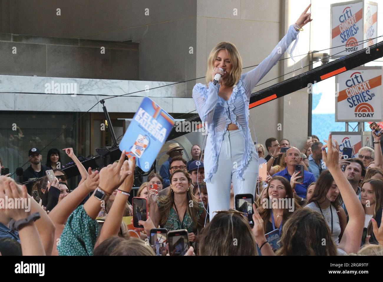 New York, NY, États-Unis. 11 août 2023. Kelsea Ballerini joue aujourd'hui dans la série Citi concert Series à New York le 11 août 2023. Crédit : RW/Media Punch/Alamy Live News Banque D'Images