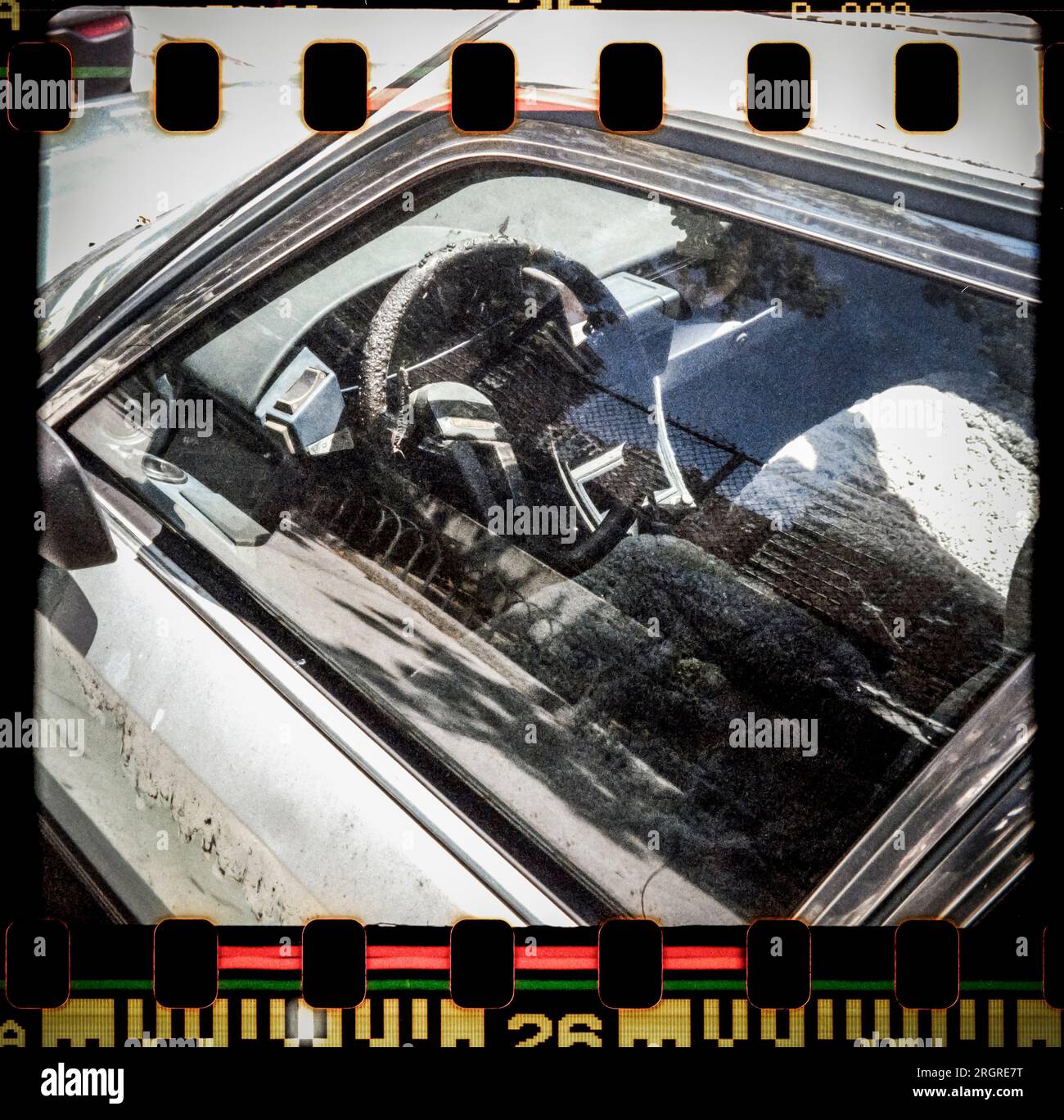 Siège avant d'une Citroën à Chelsea à New York i juillet 2023. (© Richard B. Levine) Banque D'Images