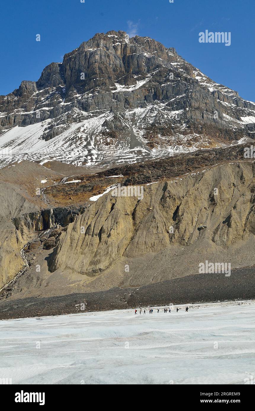 Aventures sur glacier Banque D'Images