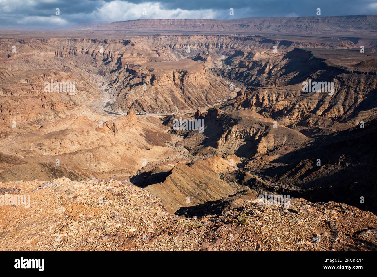 Le canyon de la rivière des poissons en namibie Banque D'Images