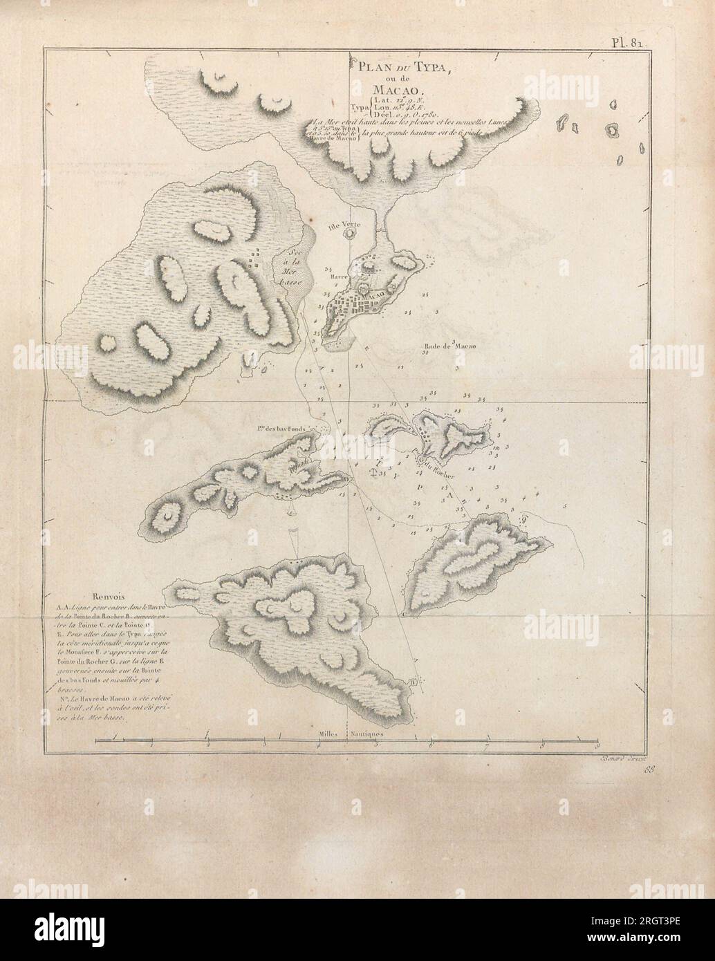 Cartes et figures du troisième voyage de Cook, T.1, 1785 Banque D'Images