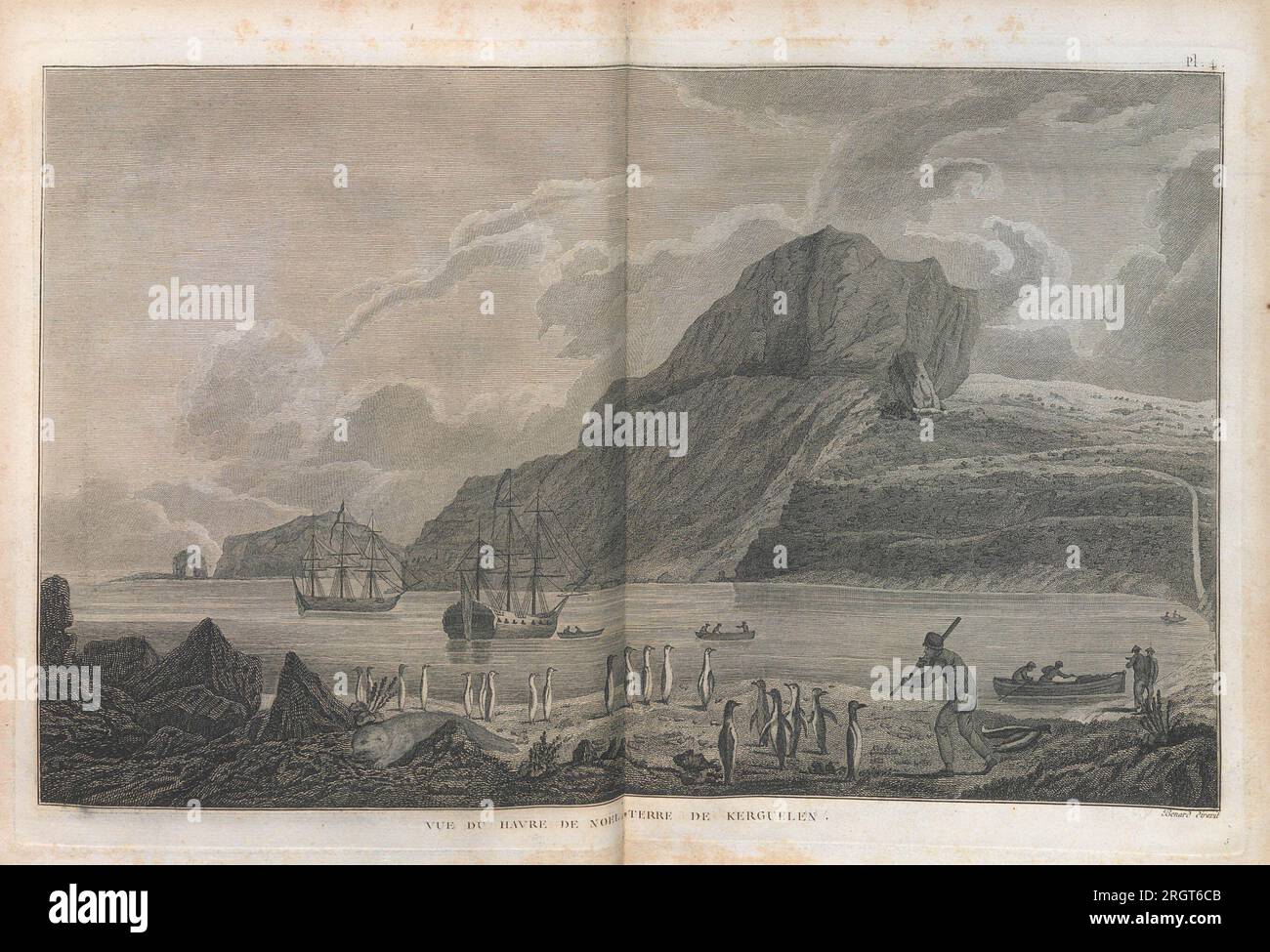 Cartes et figures du troisième voyage de Cook, T.1, 1785 Banque D'Images