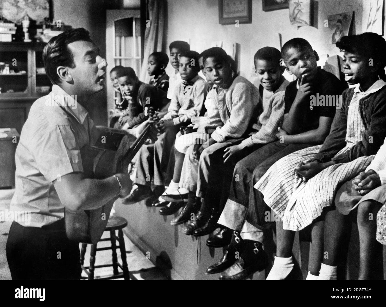 Bobby Darin, sur le plateau du film, 'Too Late Blues', Paramount Pictures, 1961 Banque D'Images