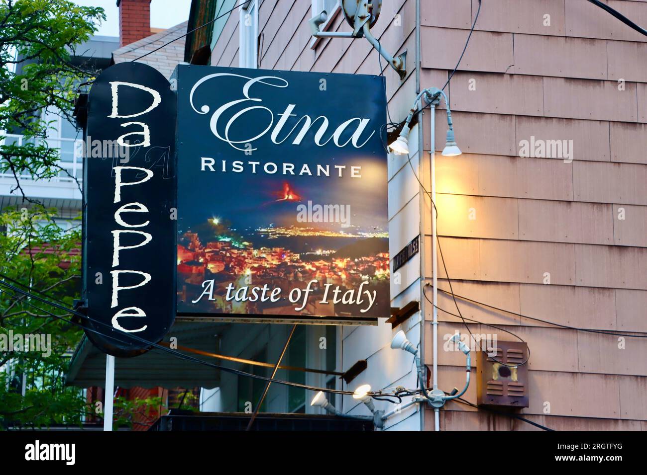 Etna Ristorante, un avant-goût de l'Italie, dans la petite Italie de Cleveland dans l'Ohio Banque D'Images